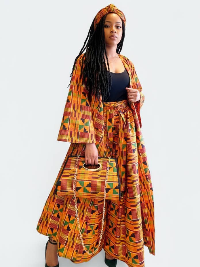 3pcs Set Maxi Skirt Pocketbook wrap Dress C for wholesale by India Batik