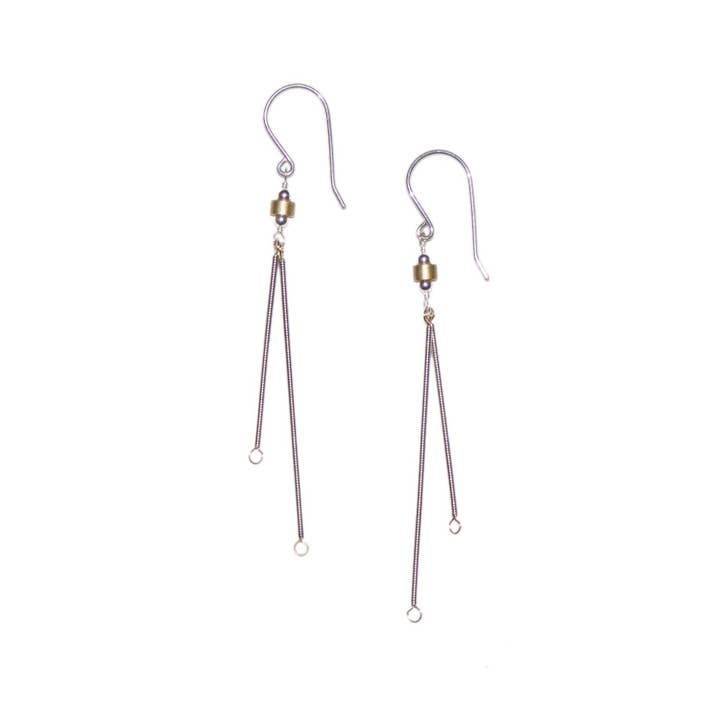Bluce Designs - Wholesale Dangle earrings - Lure Earrings Double - Sterling Silver1