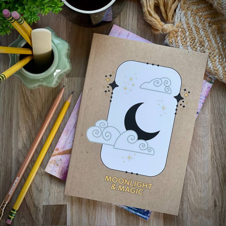 Moonlight & Magic Notebook for wholesale by Evelry Designs