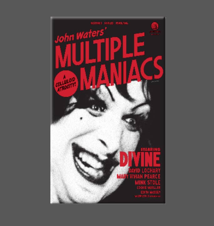 Ba Ba Buttons - Wholesale Magnet - MULTIPLE MANIACS, Magnet, Button, Mirror, JOHN WATERS