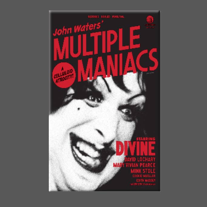 Ba Ba Buttons - Wholesale Magnet - MULTIPLE MANIACS, Magnet, Button, Mirror, JOHN WATERS0