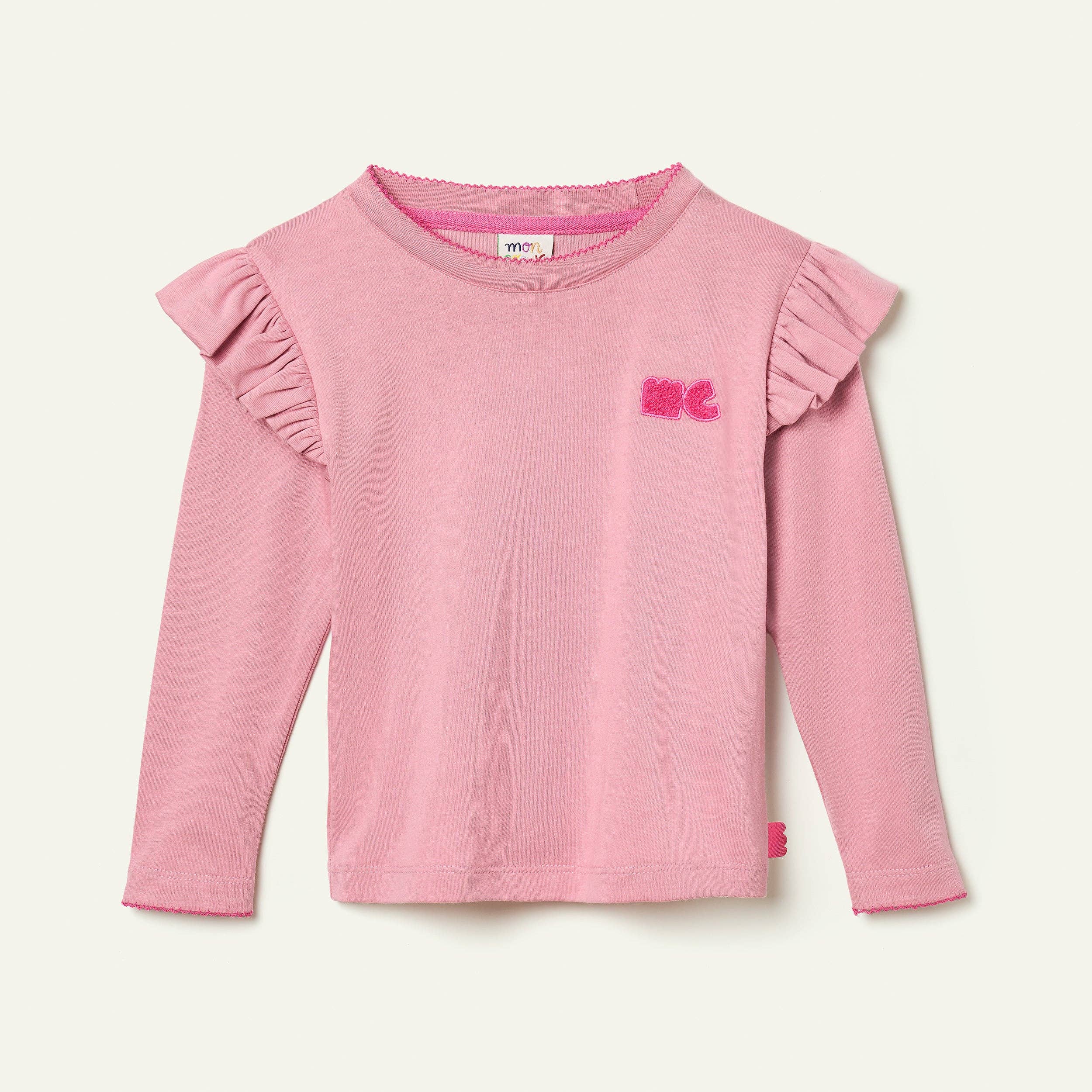 Mon Coeur - Wholesale T-Shirt - Kids - Recycled Cotton MC Ruffled T-Shirt0