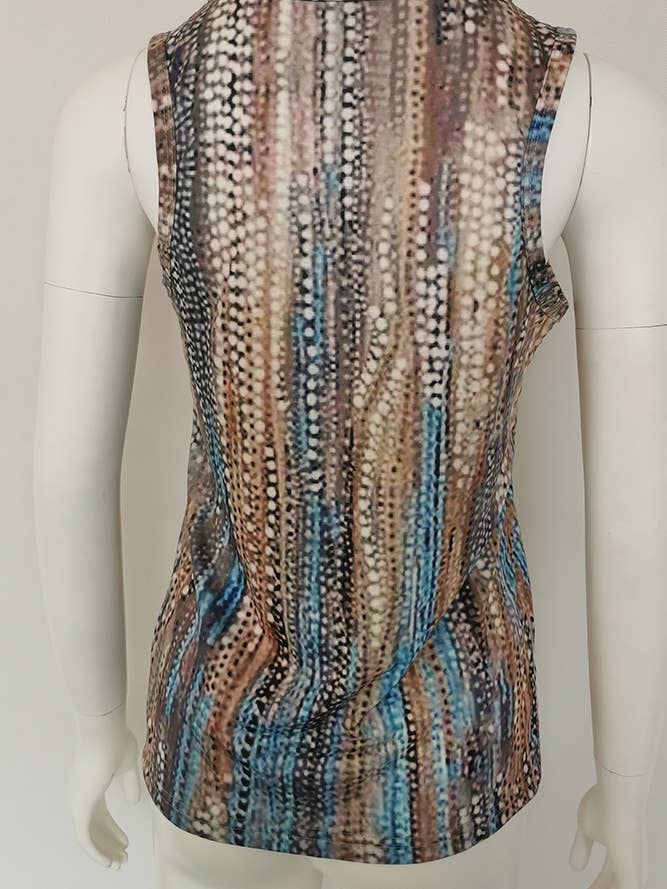 UNISHE - Wholesale Tank Top - Women's - Ethnic Pattern V Neck Tank Top ZZKF8662