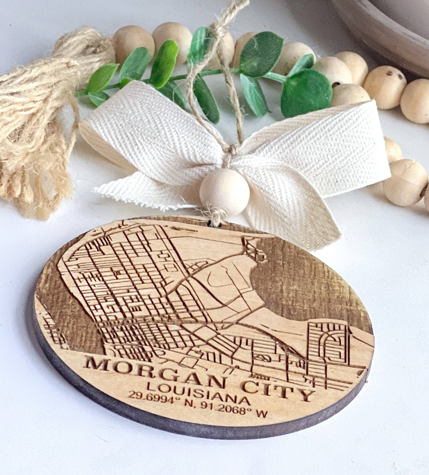 Geaux Magnolia – Großhandel Verzierung – Map Custom Ornament Weihnachtsschmuck4