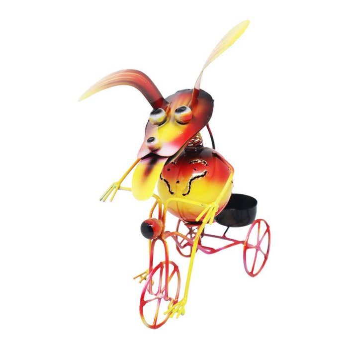 Cane su triciclo in metallo 16x15x19 cm per la vendita all'ingrosso da parte di Shared Earth