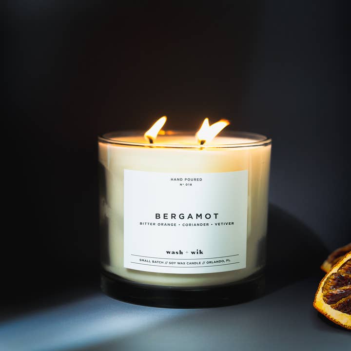 Wash and Wik - Wholesale Jar/Filled Candle - 3 Wick - 35oz Vessel - 2 Pound Soy Wax Candle by Wash + Wik22