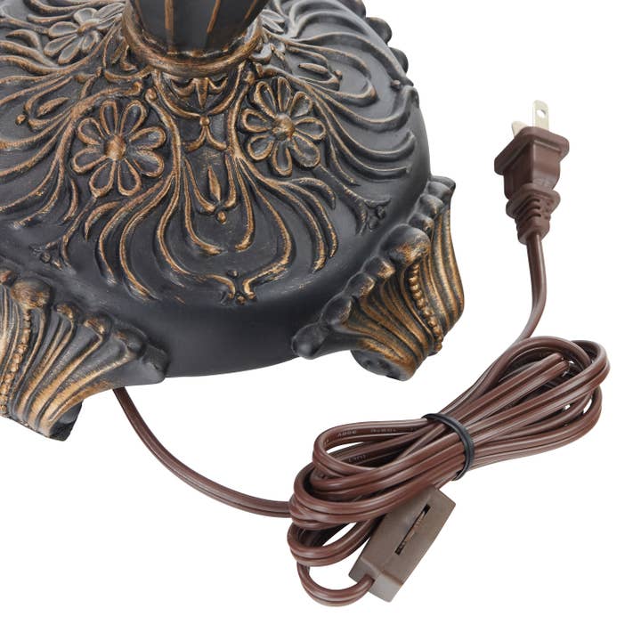 River of Goods - Wholesale Accent/Desk Lamp - 27.5"H Parisian Antique Bell Shade Stained Glass Table Lamp12