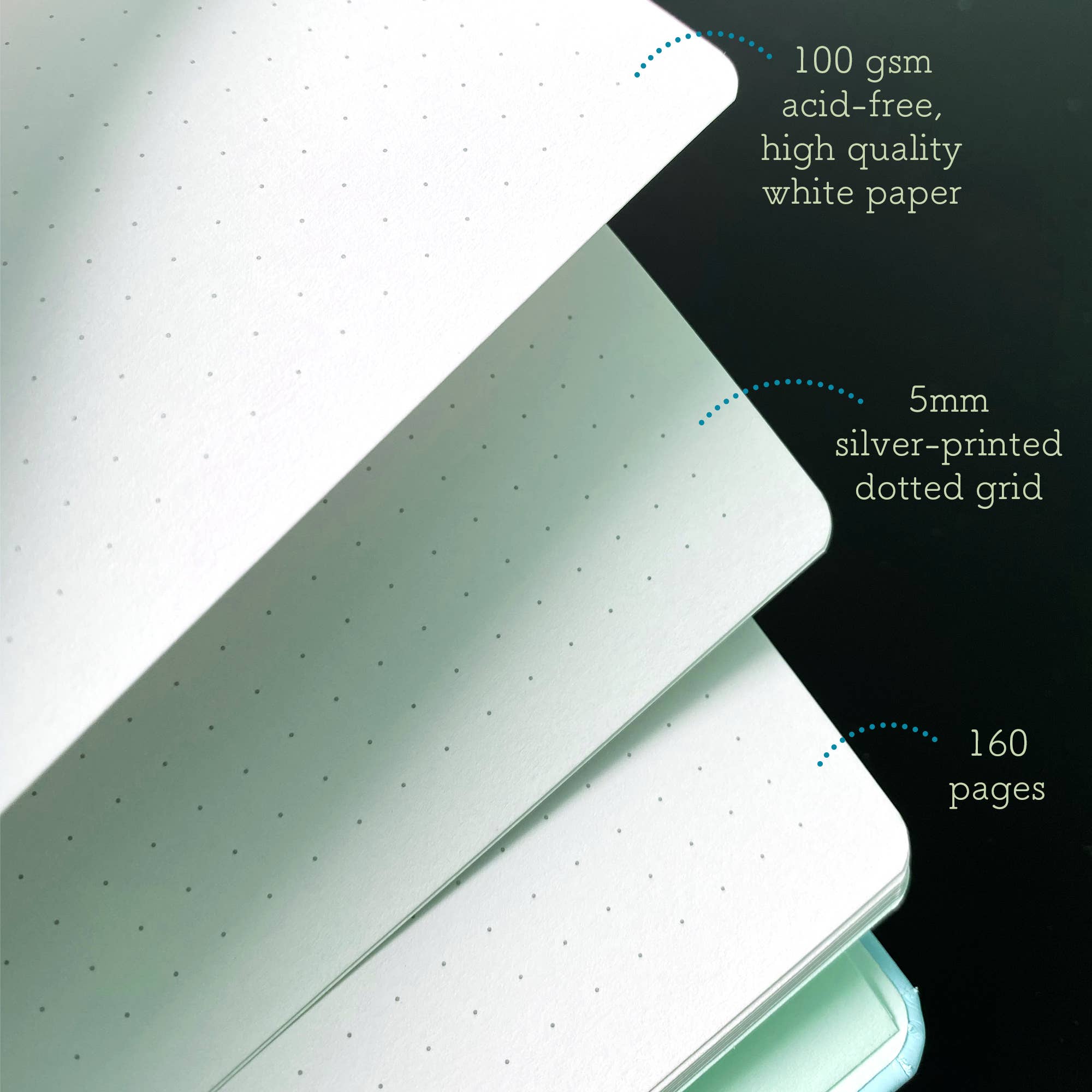 Mountparker - Wholesale Journal/Diary - Soft-touch Hardcover Dotted Notebook / Journal 100gsm paper11