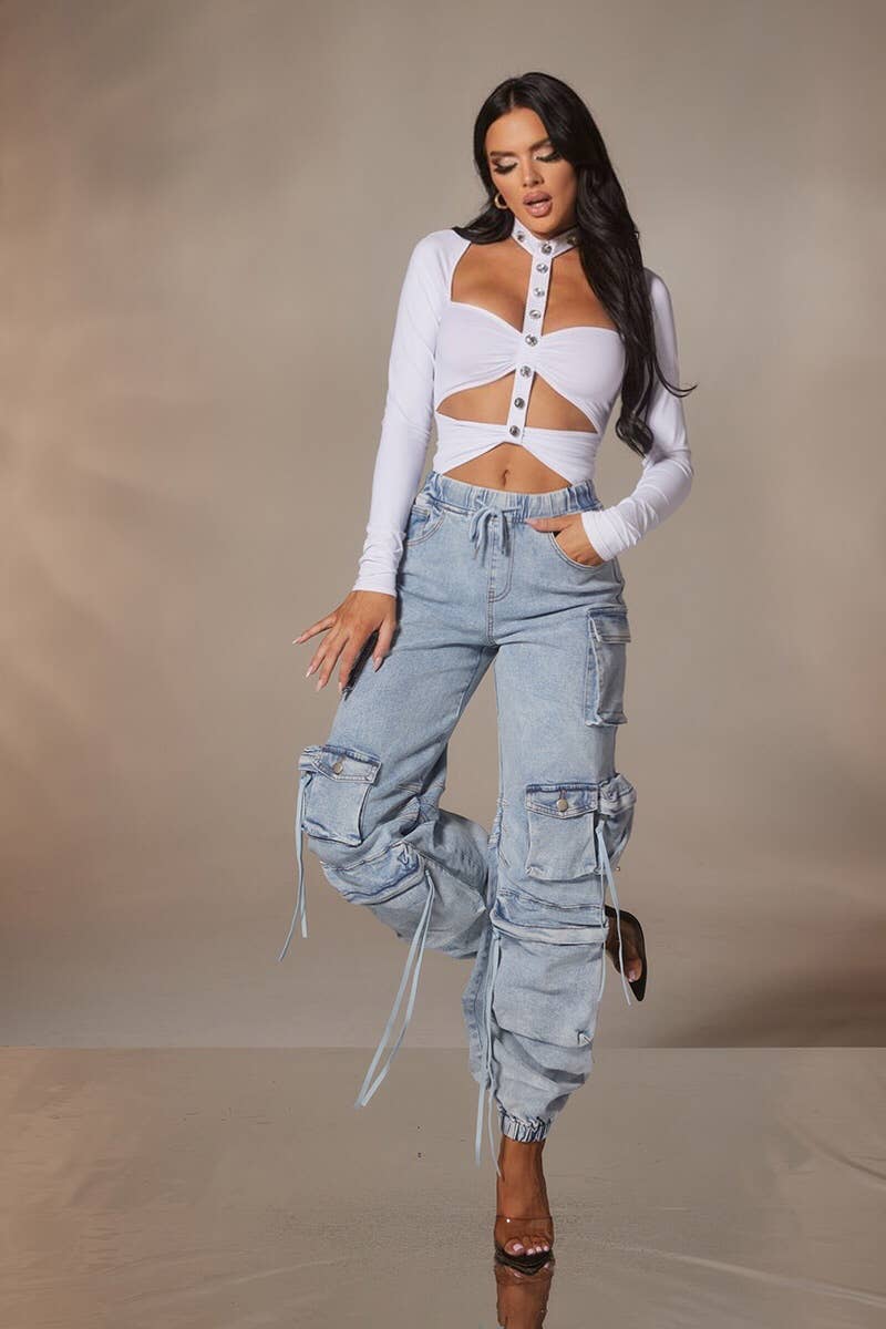 WFFS – wholesale Pants – Women's – Jogger Cargo Pant Spandex15