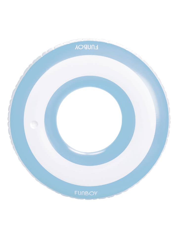 Blue & White Stripe Tube Float for wholesale by FUNBOY