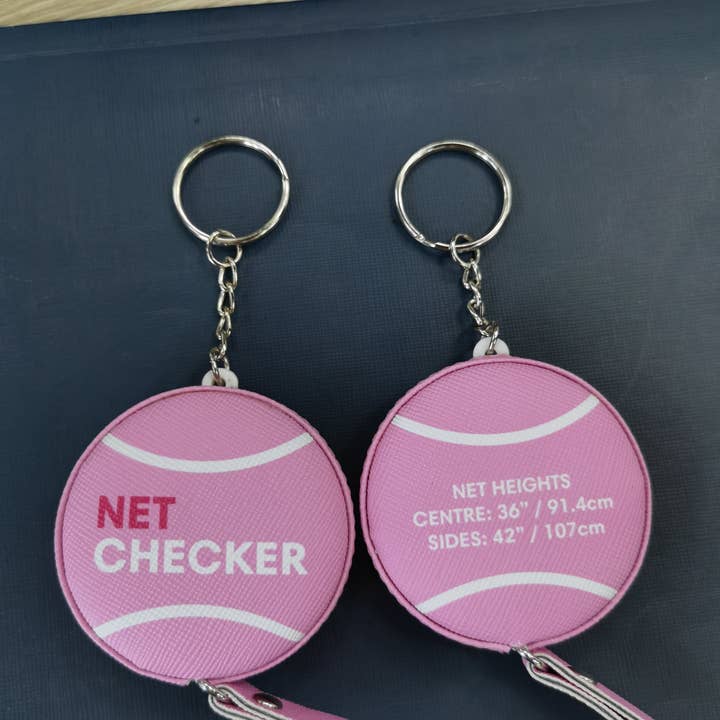 Net Checker - Tennis Net Height Measuring Tape - Pink for wholesale on Faire