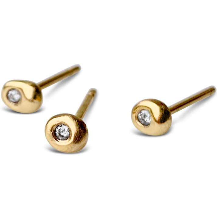 Austin Titus Studio - Venta al por mayor Pendientes de botón/aretes de poste - Tiny Nugget Post