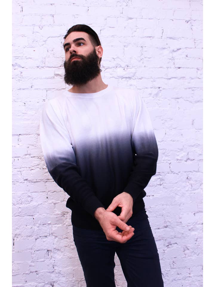 Am.A-Line Collections LLC - Wholesale Sweatshirt - Men's - Faded Ombre Dip Dyed Men's Sweatshirt4