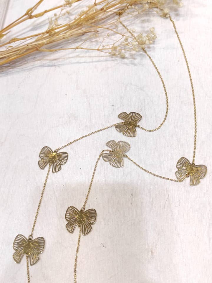 Halskette 90 cm Hamina Schmetterlingsknoten für den Großhandel von LOLO & YAYA