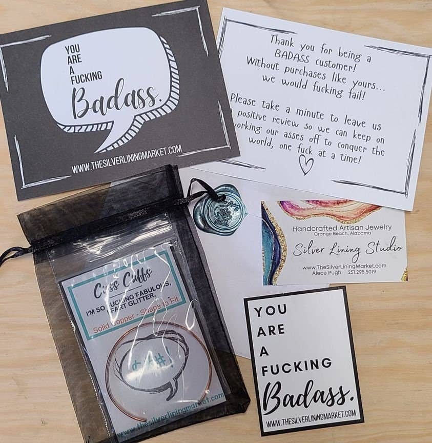 Silver Lining Studio – wholesale Cuff bracelet – I Love Jesus... but Cuss A Little Cuff Bangle Bracelet4