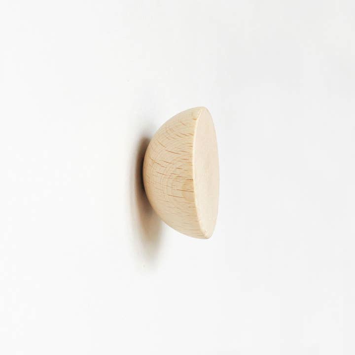 5mm Paper - Vente Crochets muraux - Porte-manteau/bouton mural en bois de hêtre