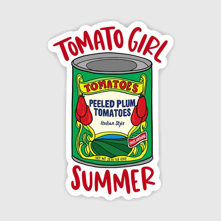 Autocollant d'été de fille tomate pour la vente par Brittany Paige