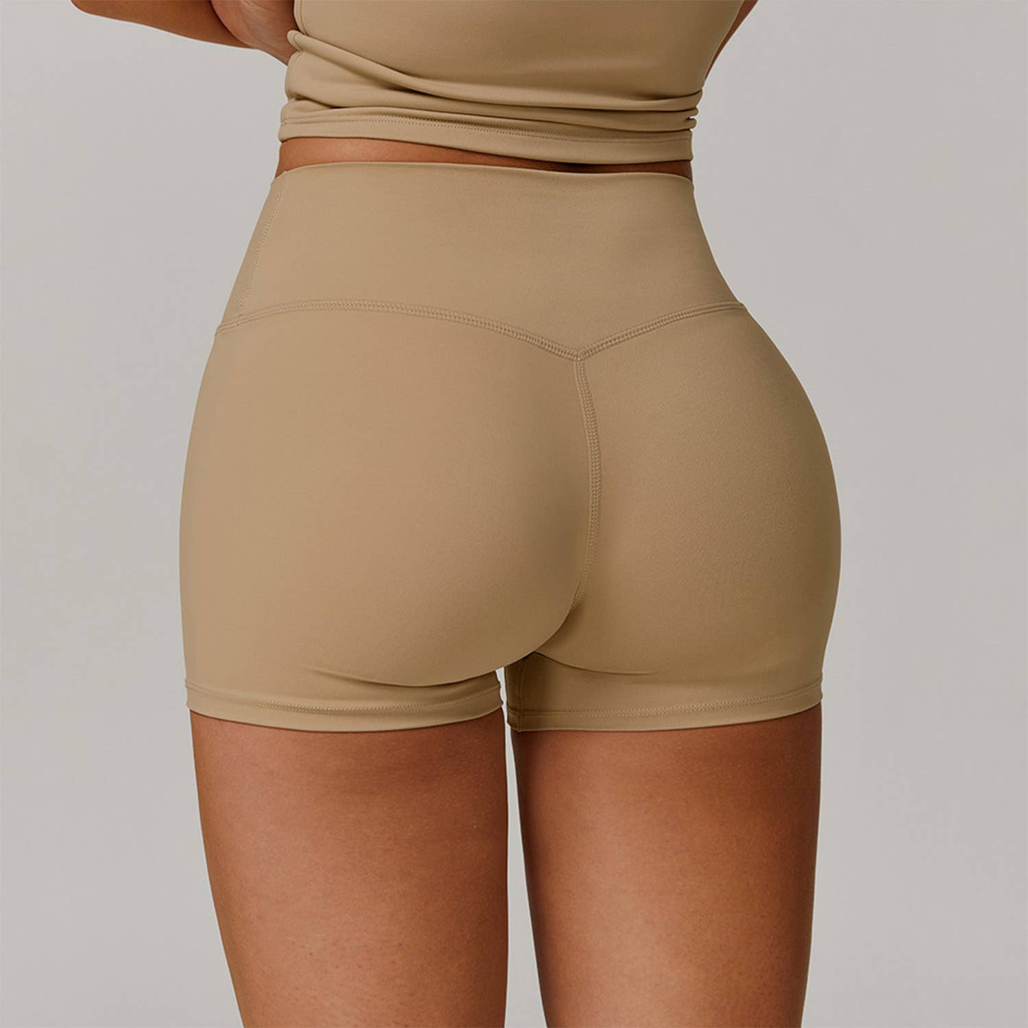 Crave by FW - Wholesale Athletic Shorts - Women's - No Front Seam High Waist Biker Shorts34