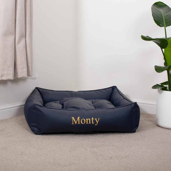 Lords and Labradors – wholesale Pet bed – Dog – Box Bed With Removable Covers in Rhino Tough Pacific Faux Leather by Lords & Labradors5