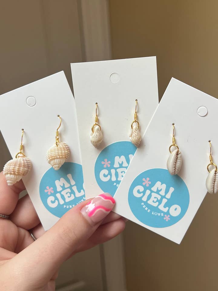 Puka Shell Earrings for wholesale by Mi Cielo Whole Sale