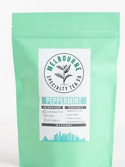 Peppermint - Silk tea bags for wholesale by Melbourne Coffee Roasting Co