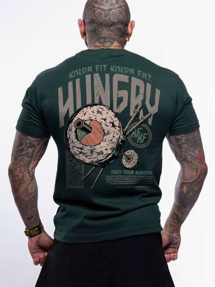Strong Sushi Deluxe Cotton T-Shirt for wholesale by Kinda Fit Kinda Fat