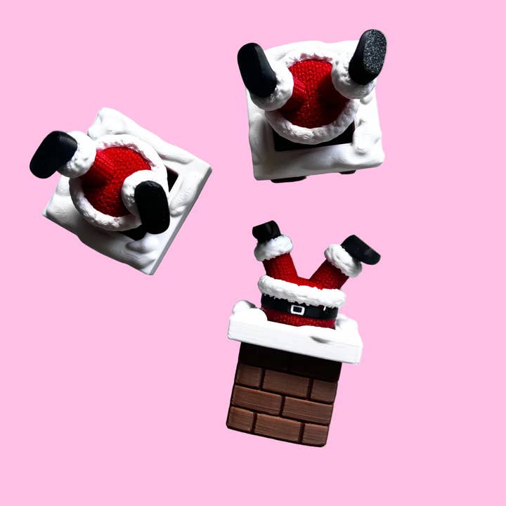 Santa Chimney 3d Printed Clicker for wholesale by KK Scents & Co.