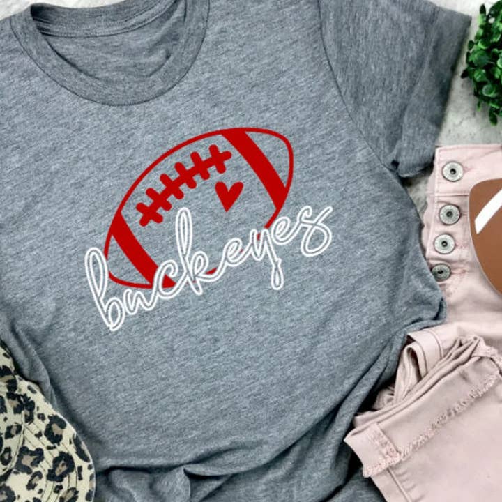 T-shirt graphique de football Buckeyes Jour de match pour la vente par BB Subs and Screens