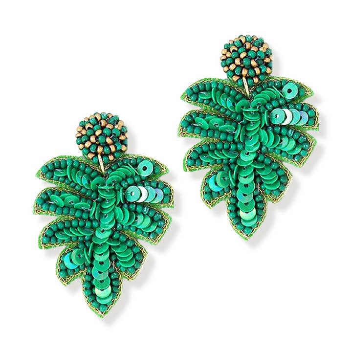 Frond of You Earrings for wholesale by Viv&Lou