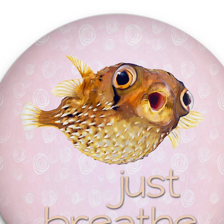 Pufferfish Breathe Magnet for wholesale by Pithitude