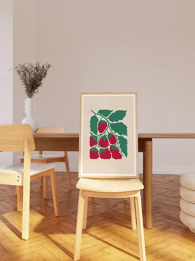 Liv Lee - Wholesale Art Print - Raspberries1