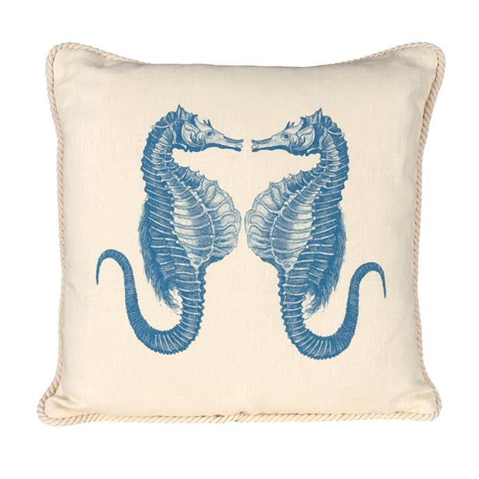 Kissen Seepferdchen/Seepferdchen für den Großhandel von Ox Bow Decor