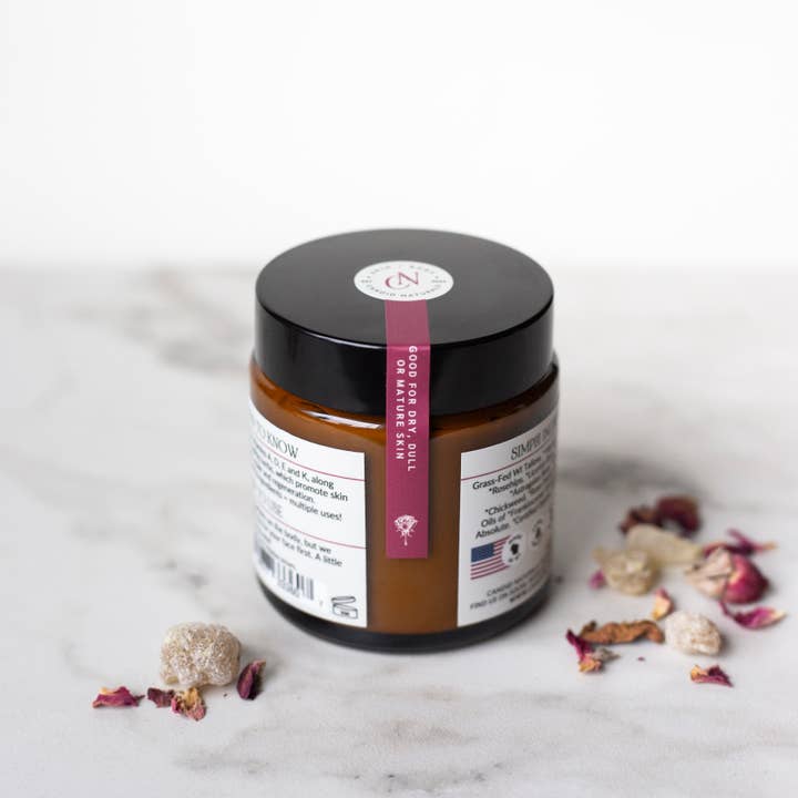 Candid Naturals - Wholesale Body Cream/Lotion - Frankincense Rose Tallow Cream | Revitalize + Age-Defy