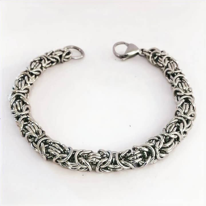 Full Byzantine Handmade Stainless Steel Bracelet - Unisex for wholesale by Dizzy & Co Designs