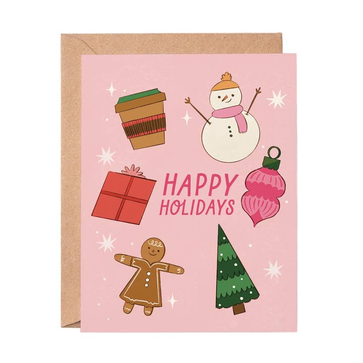Happy Holidays Greeting Card for wholesale by Pardo Paper