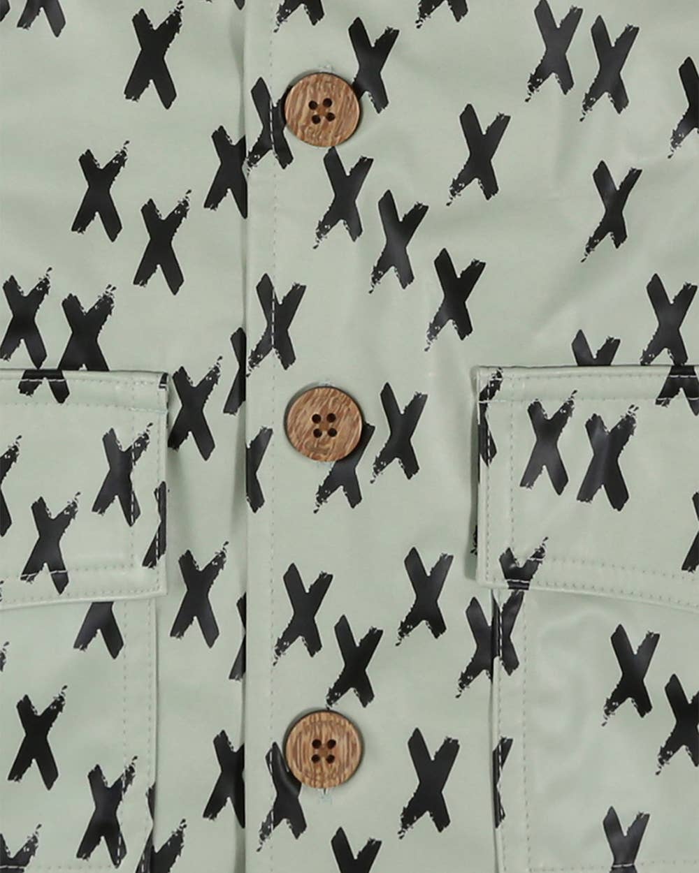 green Kisses Raincoat for wholesale on Faire3