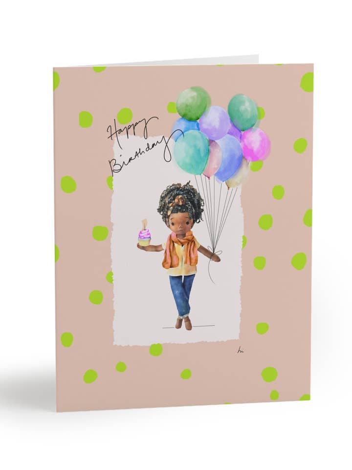 Zara Happy Birthday - HarperIman Birthday Card for wholesale by HarperIman and Co.