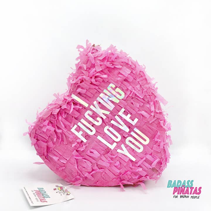 Badass Balloon Co. - Vente Cadeaux pour invités - Pinata Coeur : Fine Af