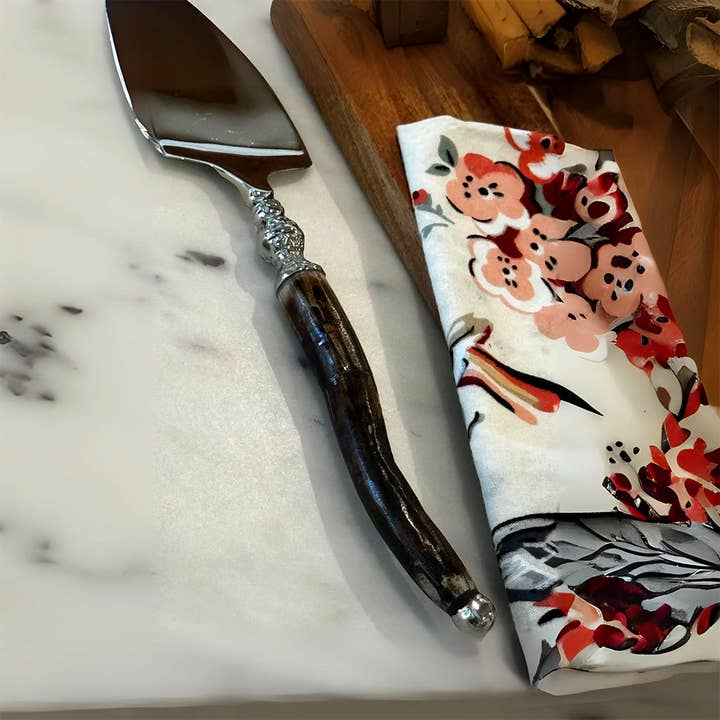 Shastra Home - Wholesale Serving Utensil - Curved Bone Cake Server