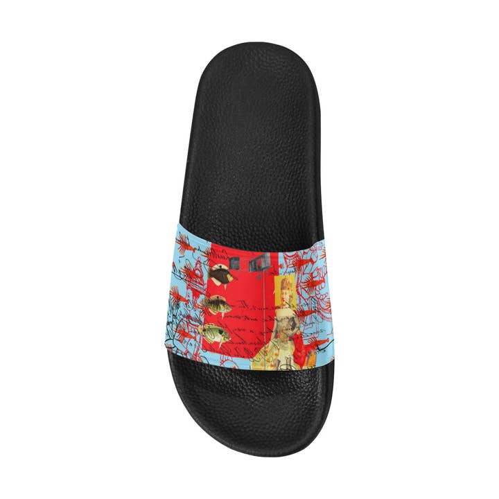 Bønes and Balløøns - Wholesale Slides - Men's - THE SHOWY PLANE HUNTER AND FISH IV Men's Printed Slides