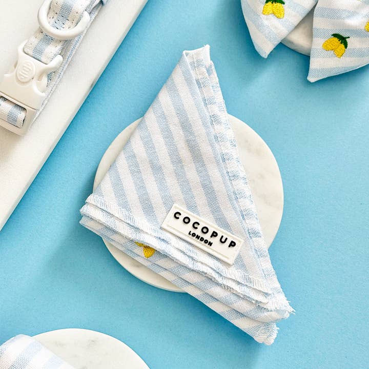 Living La Vida Lemon Bandana for wholesale by Cocopup London