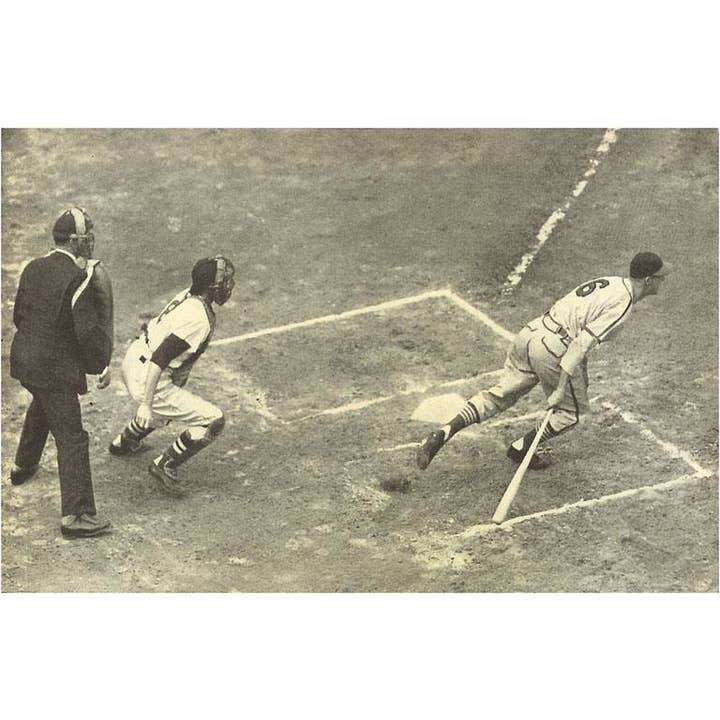 Found Image Press - Wholesale Postcard - Postcard AS-72 Batter Taking off from the Plate