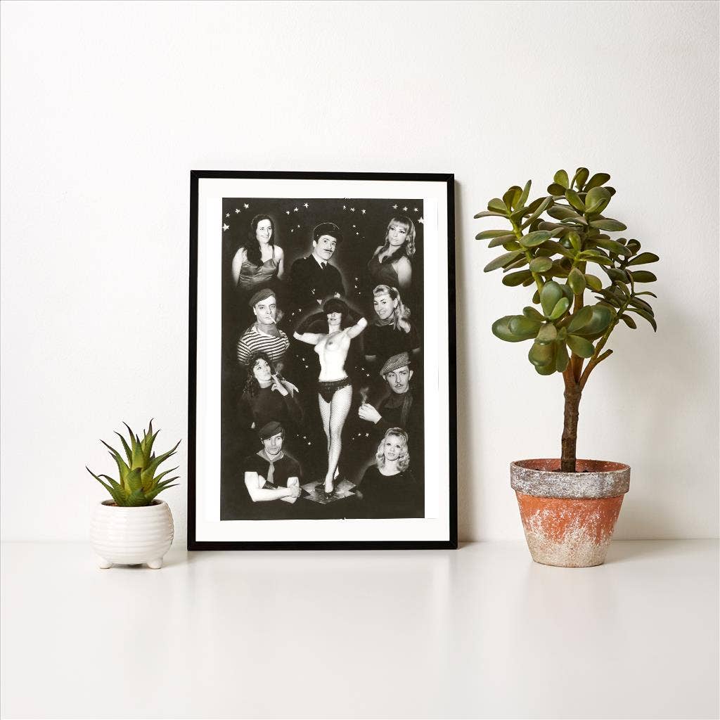 Found Image Press - Wholesale Art Print - Art Print AP-172 Characters from French Revue1