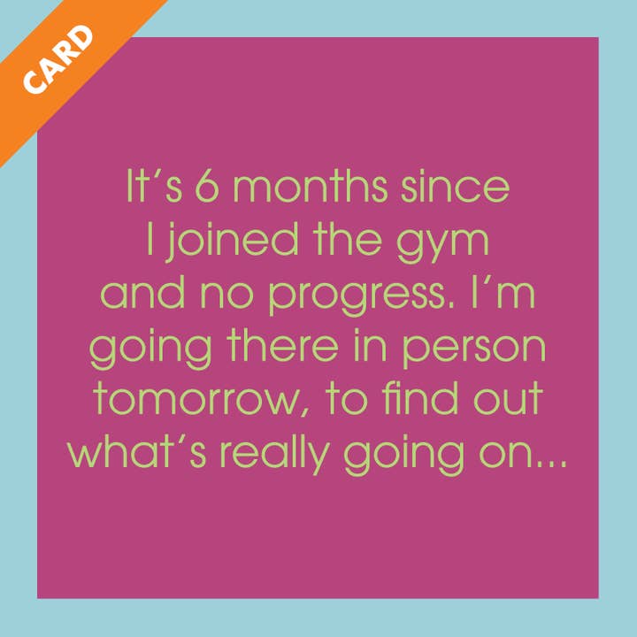 CARD 6 Months | Funny Party Gift | Kitsch Greeting Cards
for wholesale by Drinks on Me