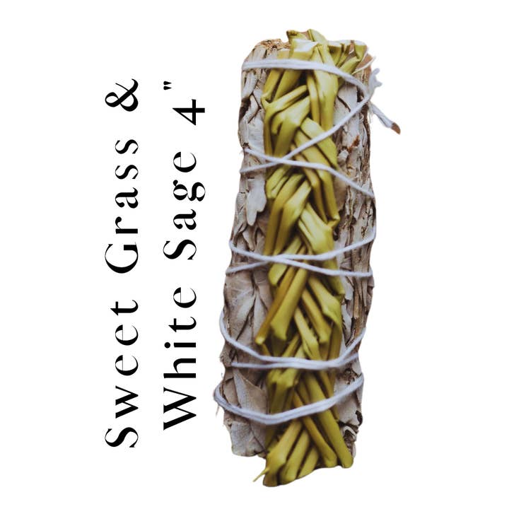 Wholesale 4″ Sweet Grass & White Sage Smudge Sticks – Bulk Cleansing Bundles for Harmony, Balance & Positivity for wholesale by Third Eye Sage