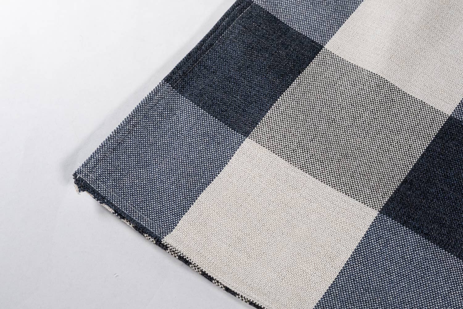 Old Lake George - Wholesale Tablecloth - Navy White Buffalo Check Plaid Table runner Tablecloth1