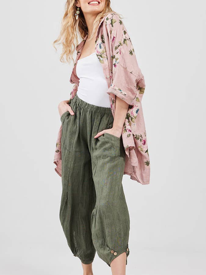 Miss Rose Sister Violet - Wholesale Button Down Shirt - Women's - WOMEN'S - Teddy Linen FLORAL Shirt