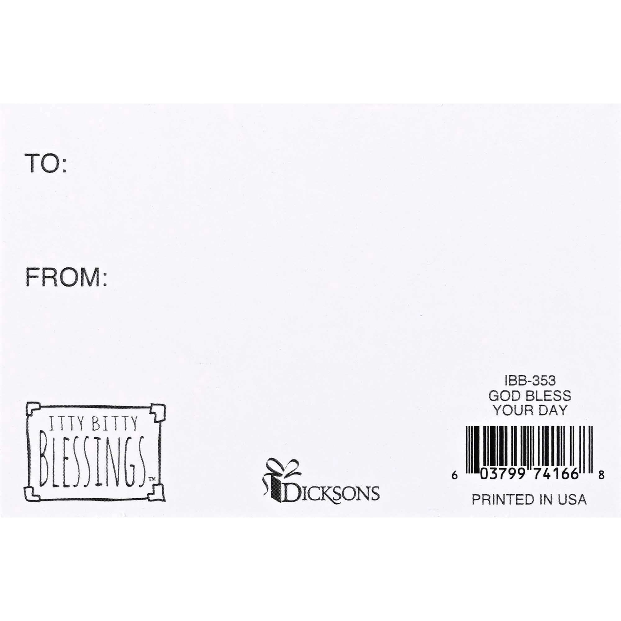 Dicksons - Wholesale Bladwijzer - Itty Bitty Kaart God Zegene Uw Dag1