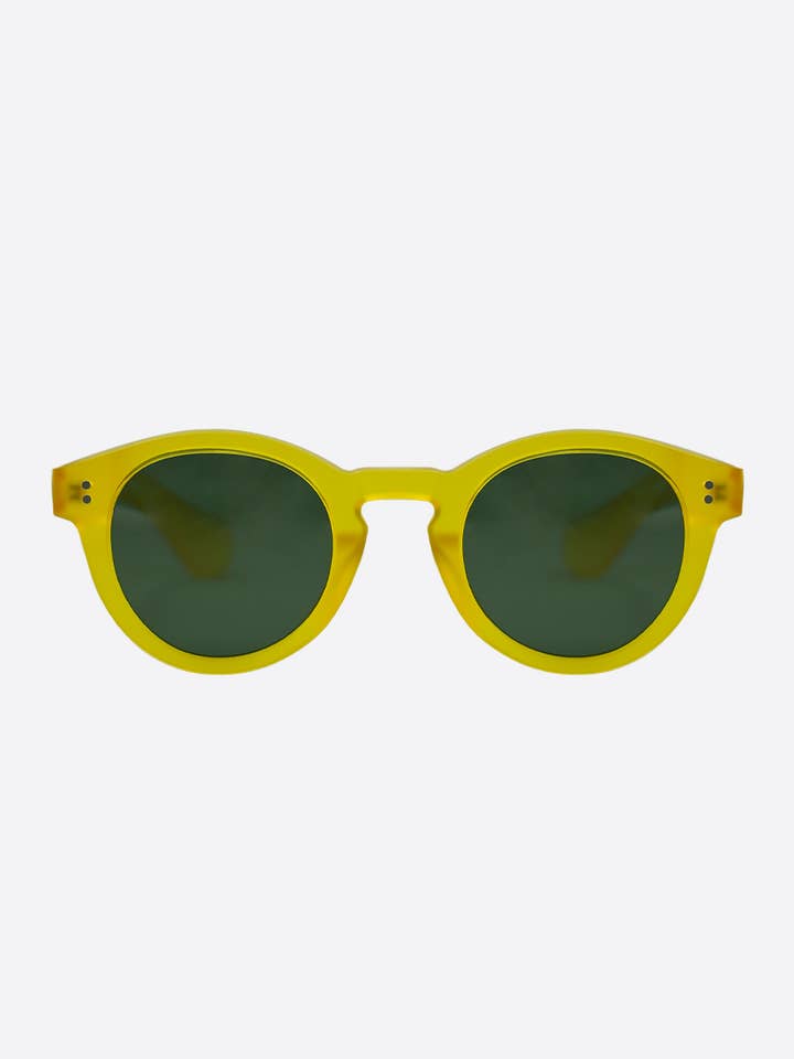 SUNGLASSES (POLARIZED) - RODEA YELLOW FROSTED for wholesale by OCEANIDES EYEWEAR