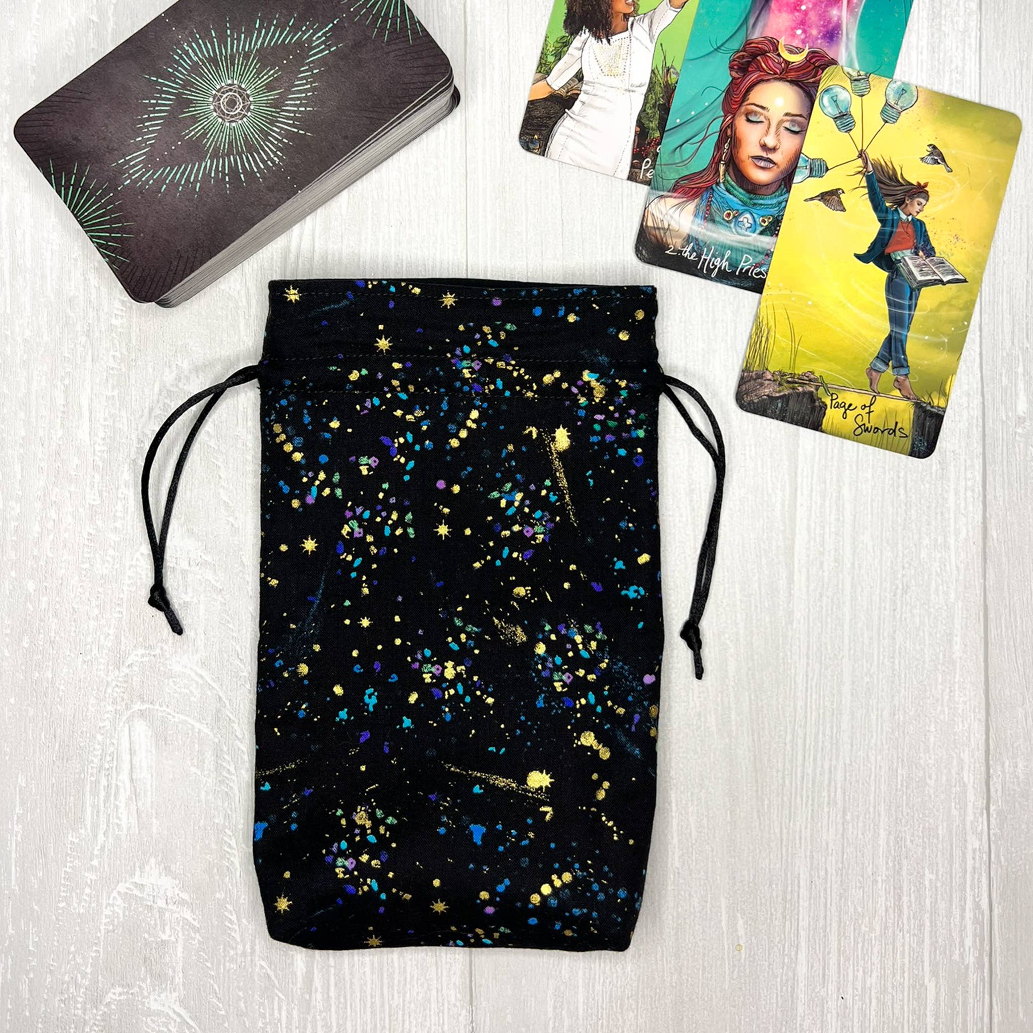Threads of Tarot - Wholesale Card Holder - Unisex - Speckled Metallic Tarot Card Bag 6